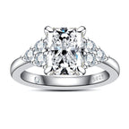 Anel Luxury Radiante Moissanite