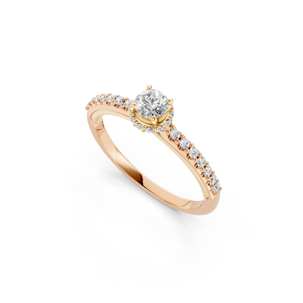 Anel de noivado com diamante Florence