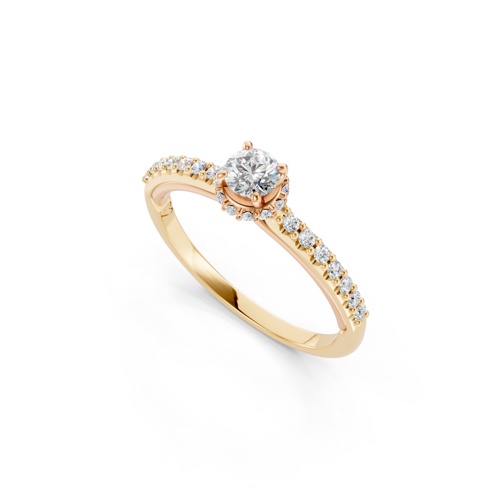 Anel de noivado com diamante Florence