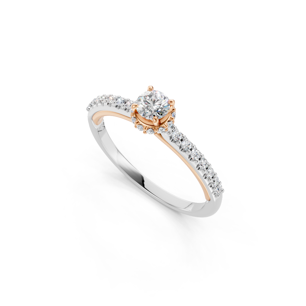 Anel de noivado com diamante Florence