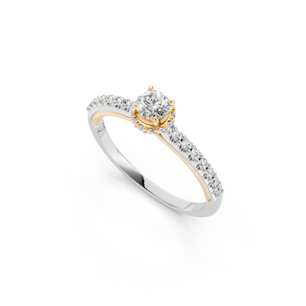 Anel de noivado com diamante Florence