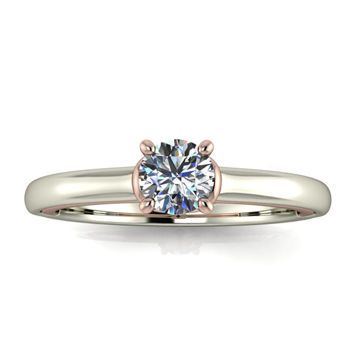 Anel de noivado com diamante Roma