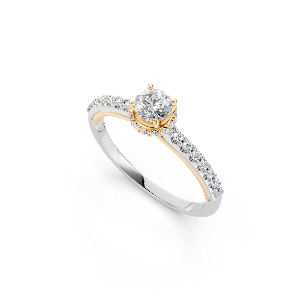 Anel de noivado com diamante Florence