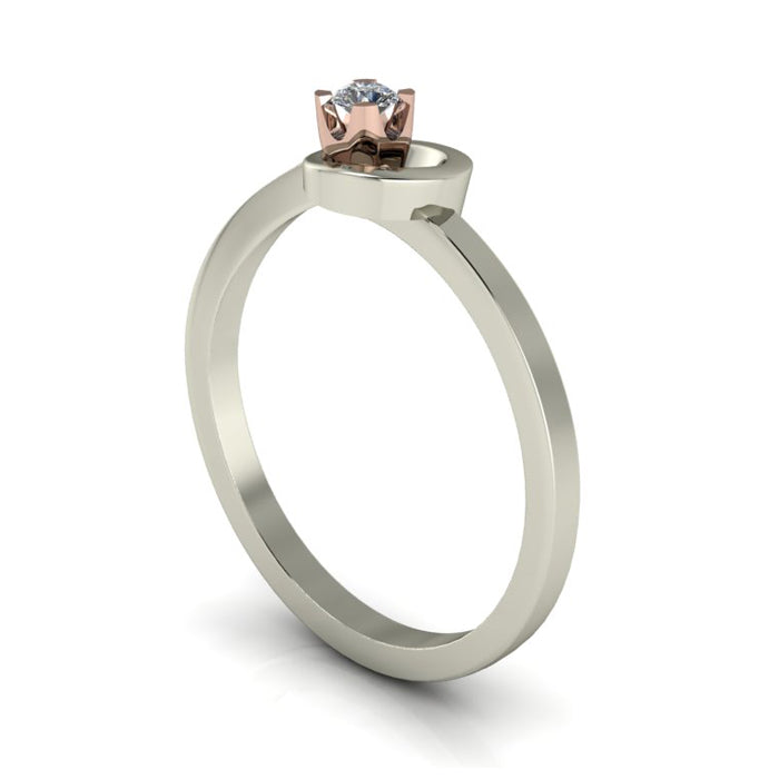 Anel de noivado com diamante Vermont