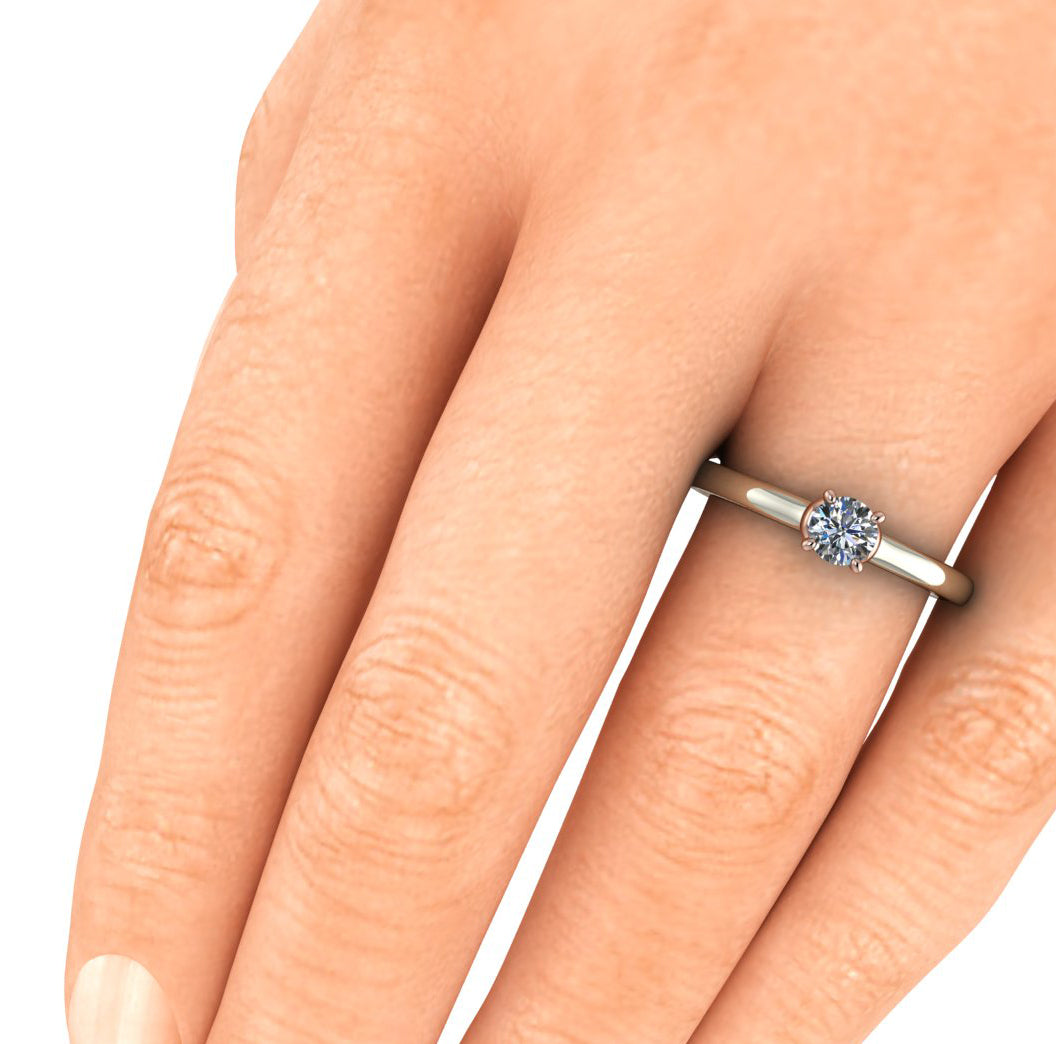 Anel de noivado com diamante Roma