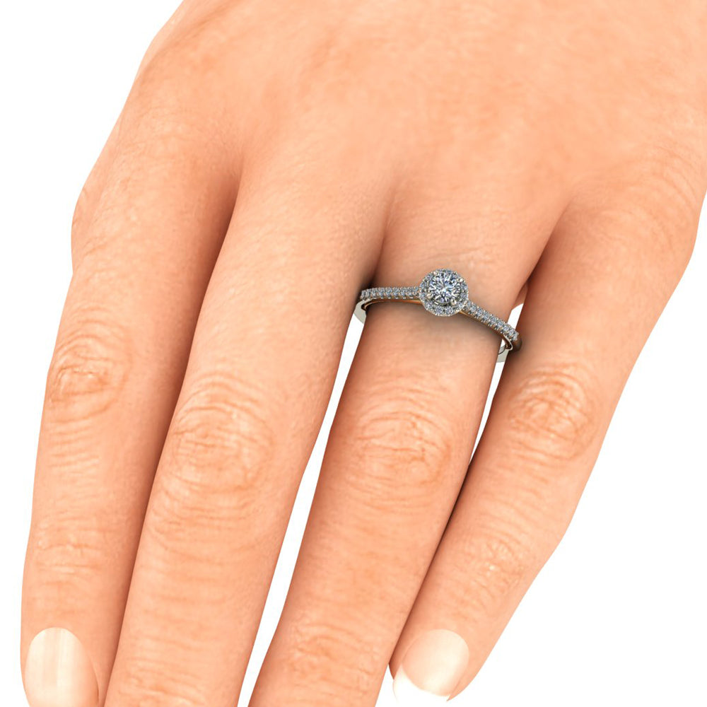 Anel de noivado com diamante Julieta Petit