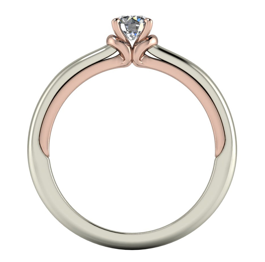 Anel de noivado com diamante Roma