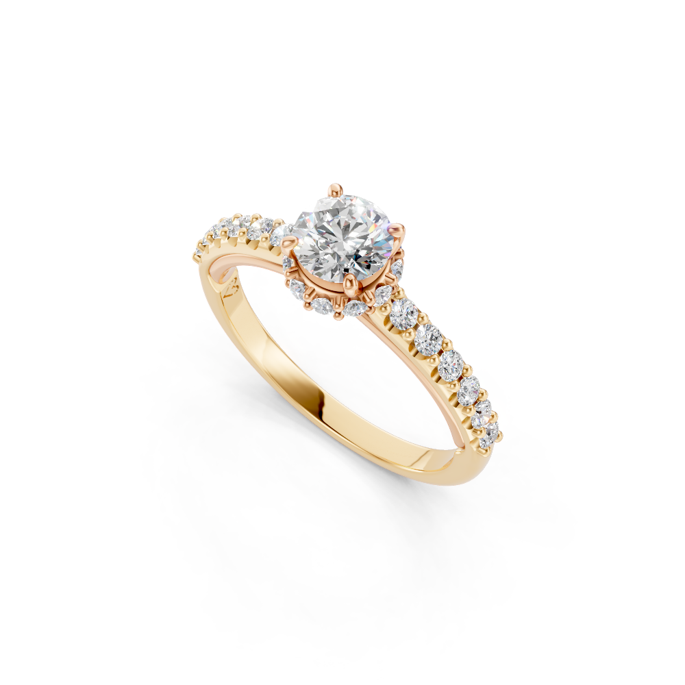 Anel de Noivado com Diamante Gran Florence