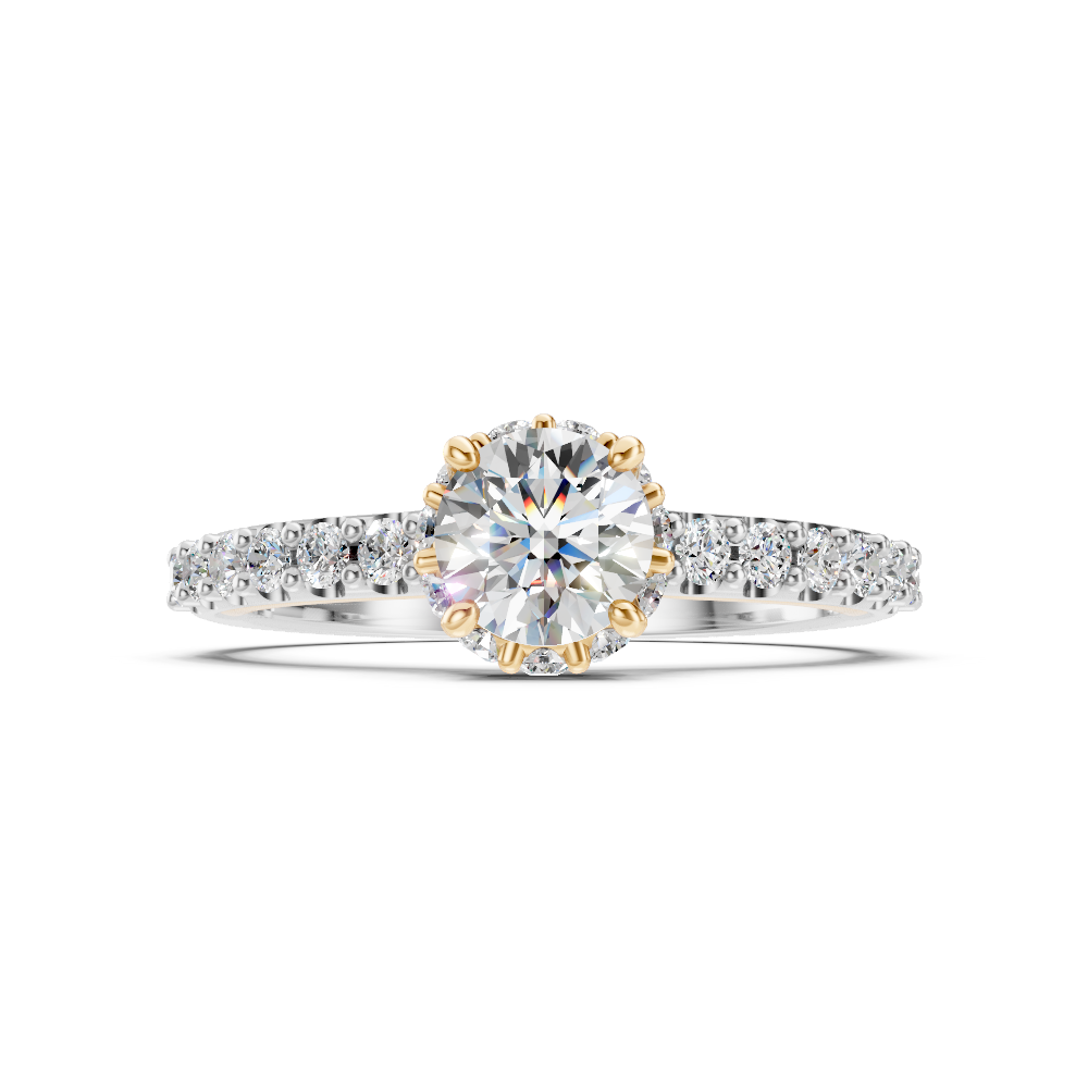 Anel de Noivado com Diamante Gran Florence