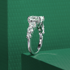 Anel Amara Esmeralda Moissanite