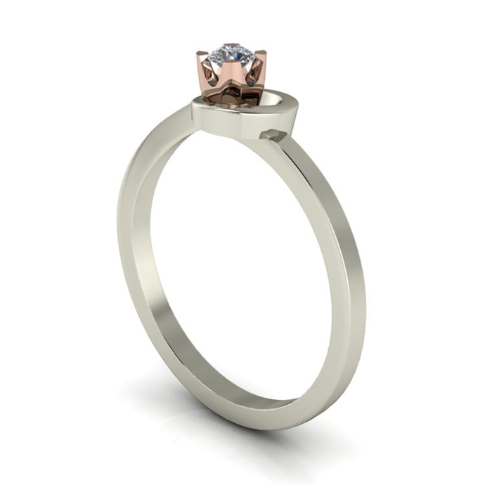 Anel de noivado com diamante Vermont