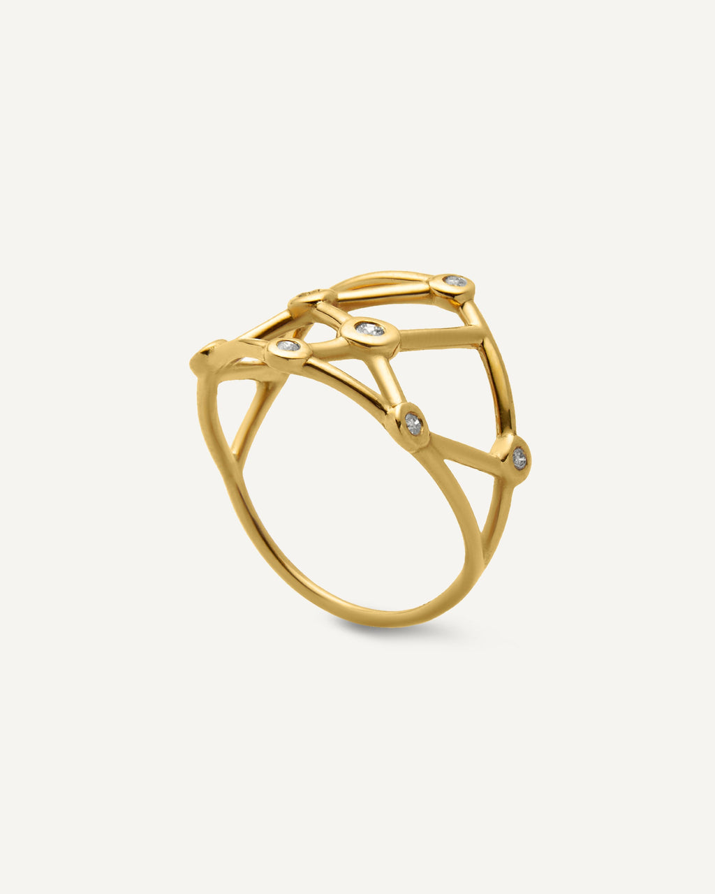 Anel Constelação em Ouro 18k e Diamantes
