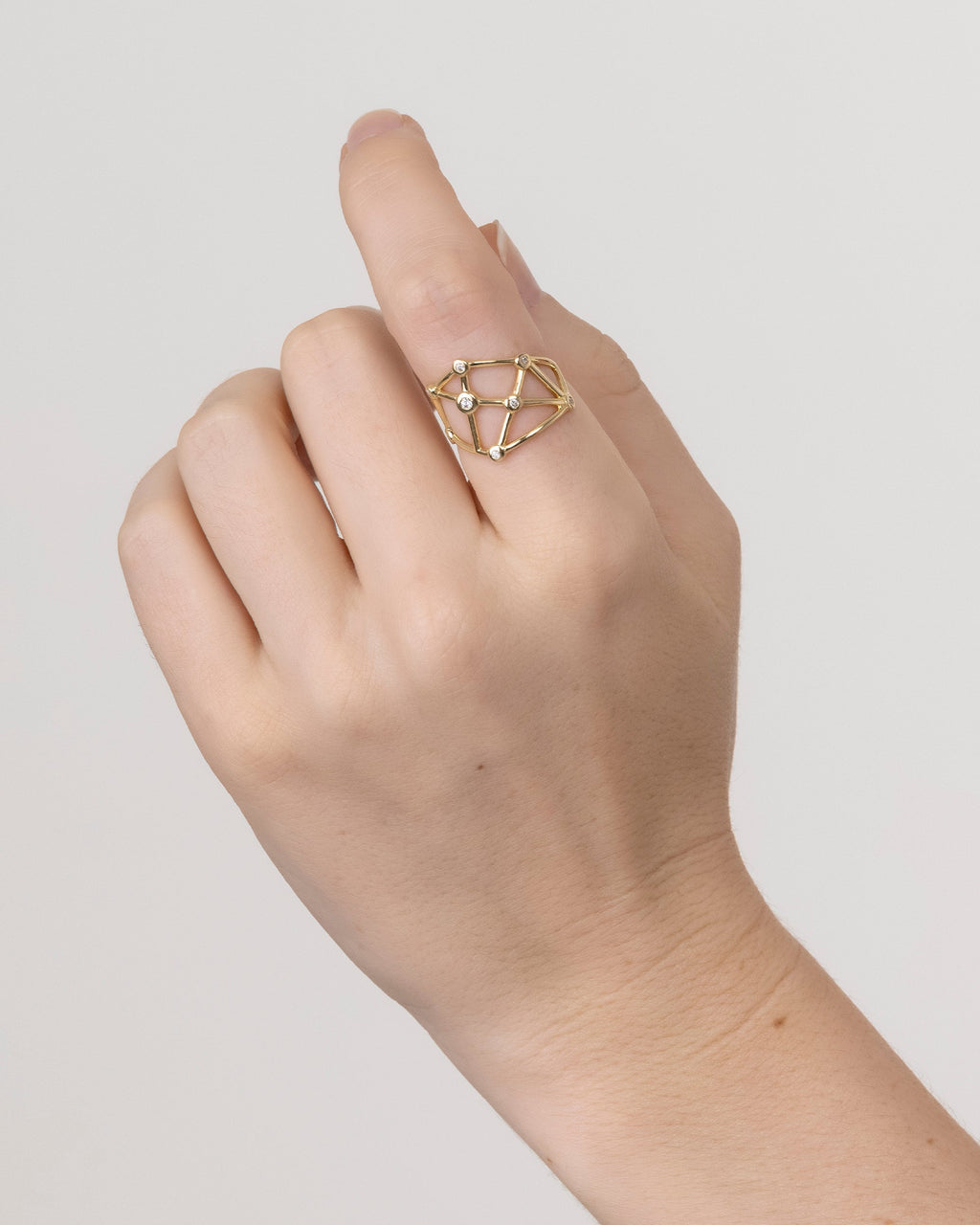 Anel Constelação em Ouro 18k e Diamantes