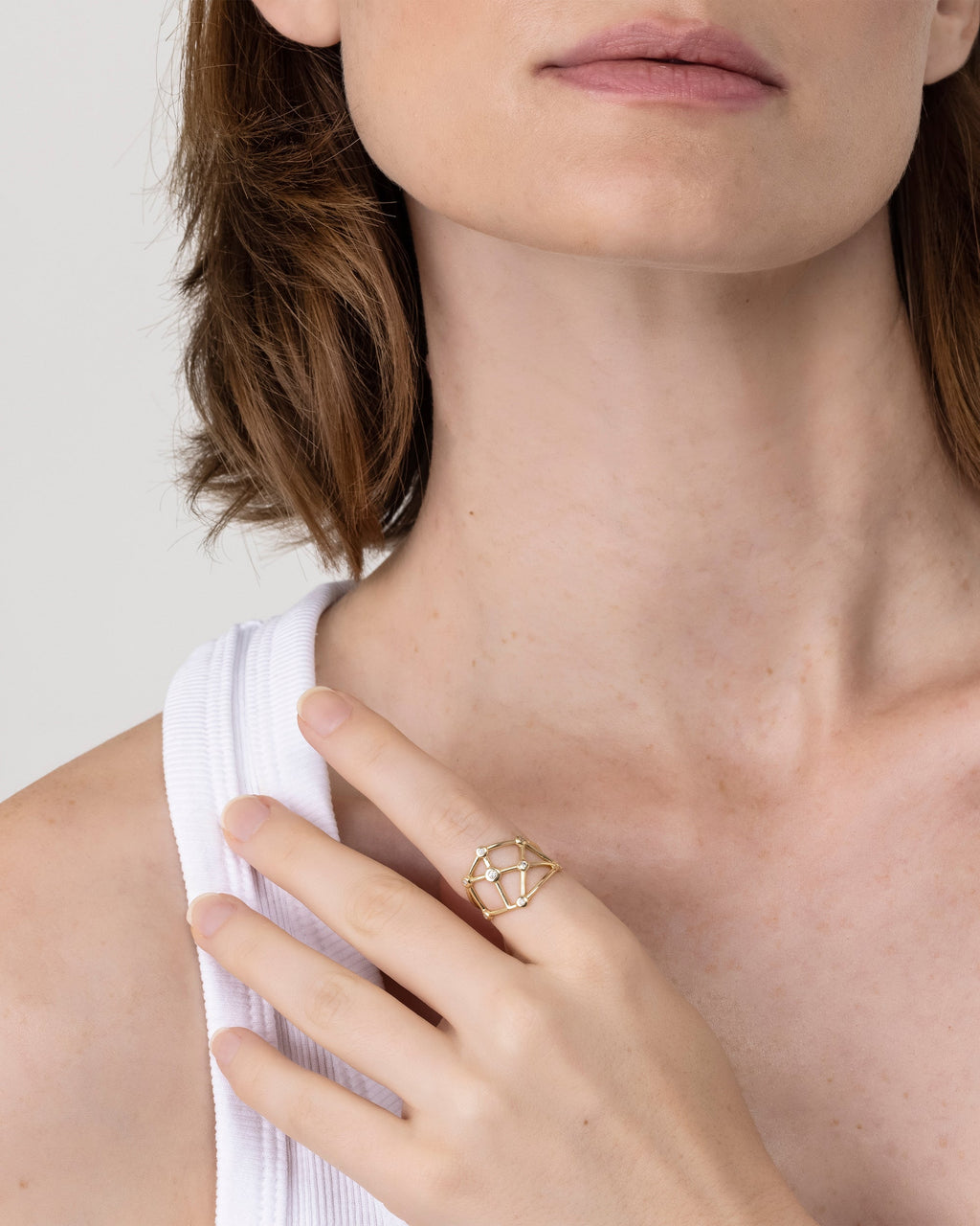 Anel Constelação em Ouro 18k e Diamantes