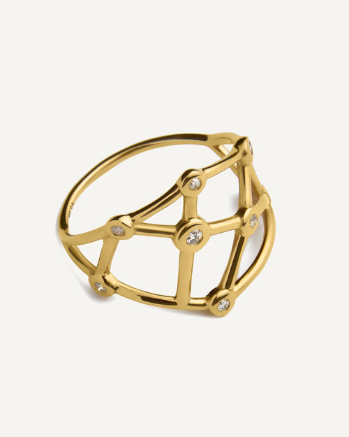 Anel Constelação em Ouro 18k e Diamantes