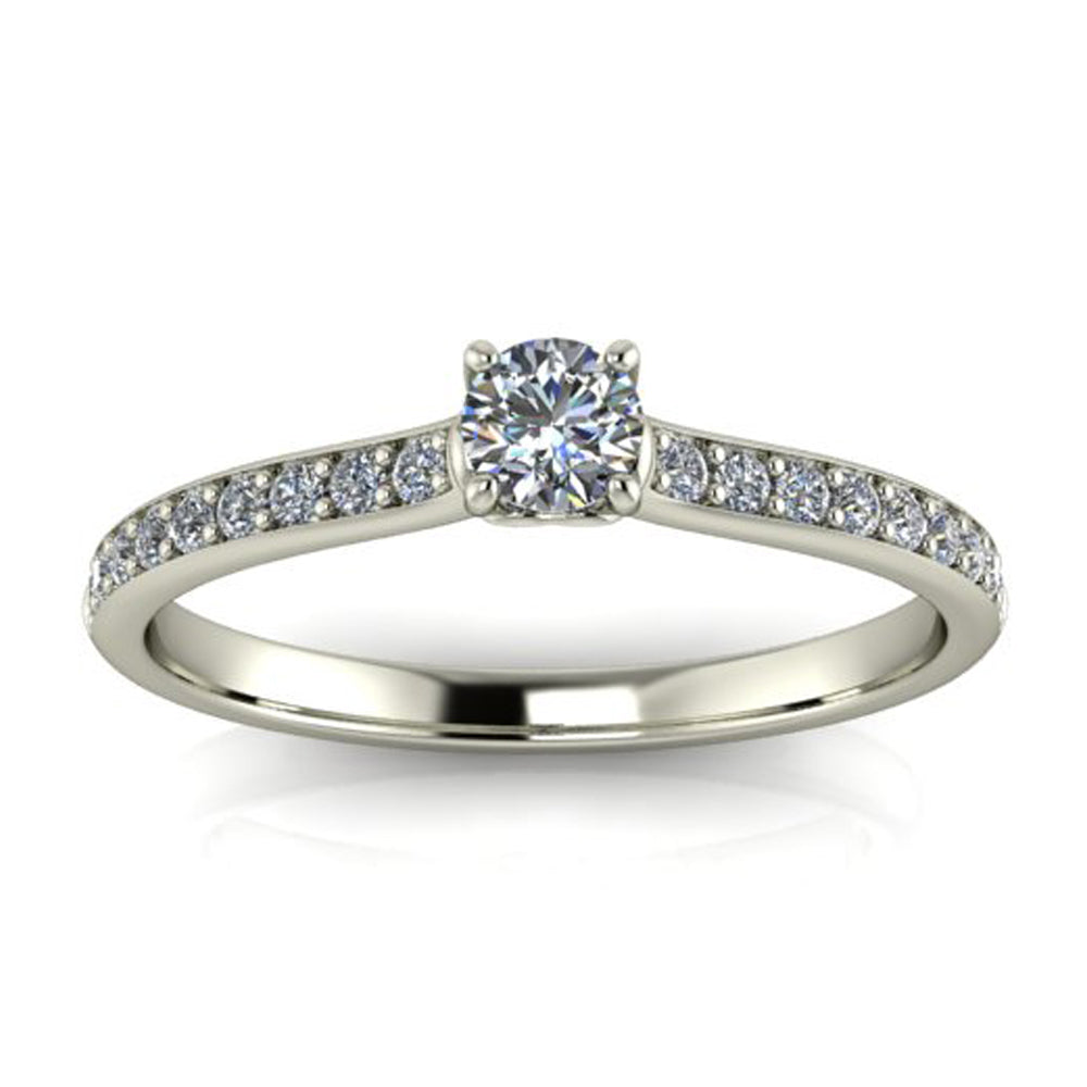 Anel de noivado com diamante Amor Eterno