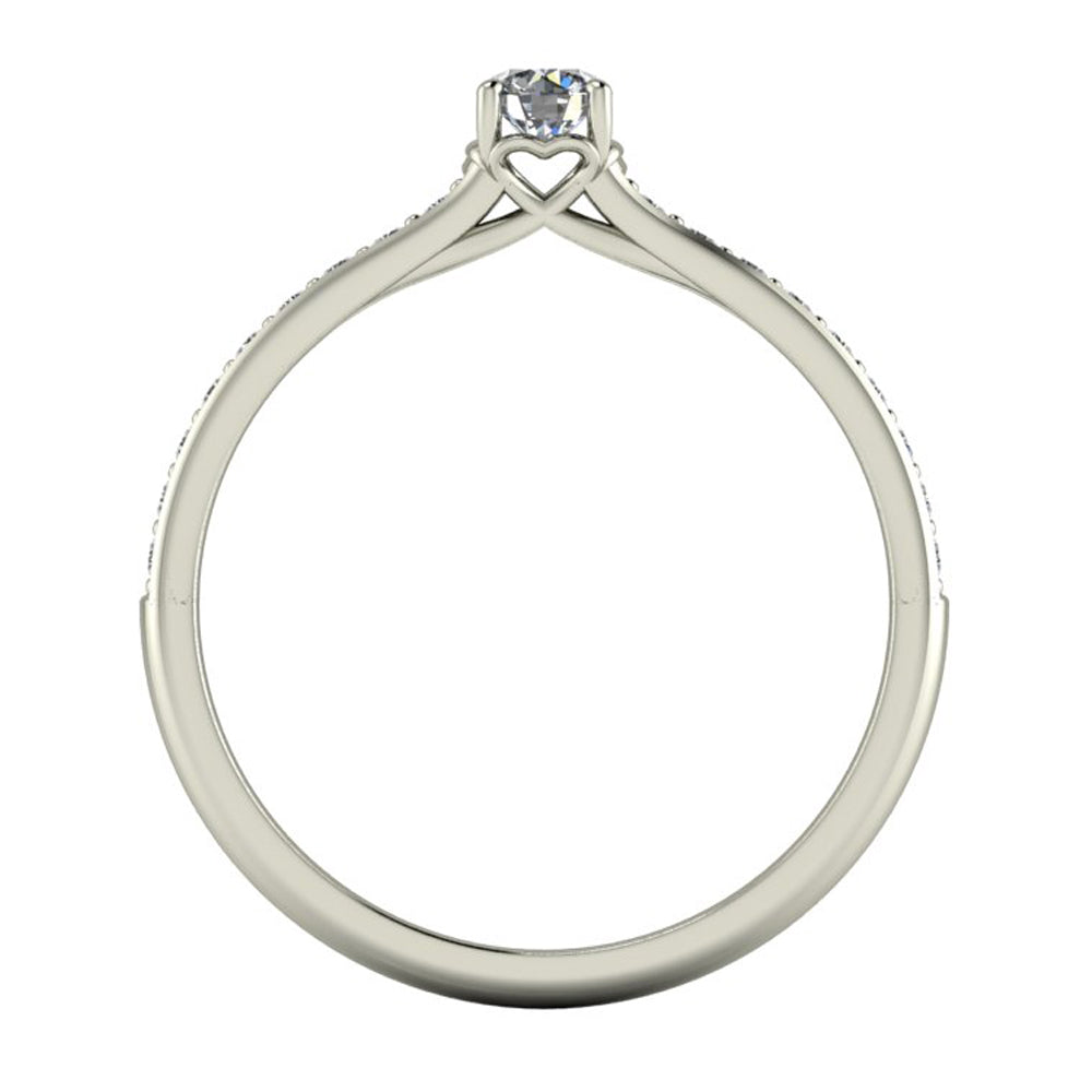 Anel de noivado com diamante Amor Eterno