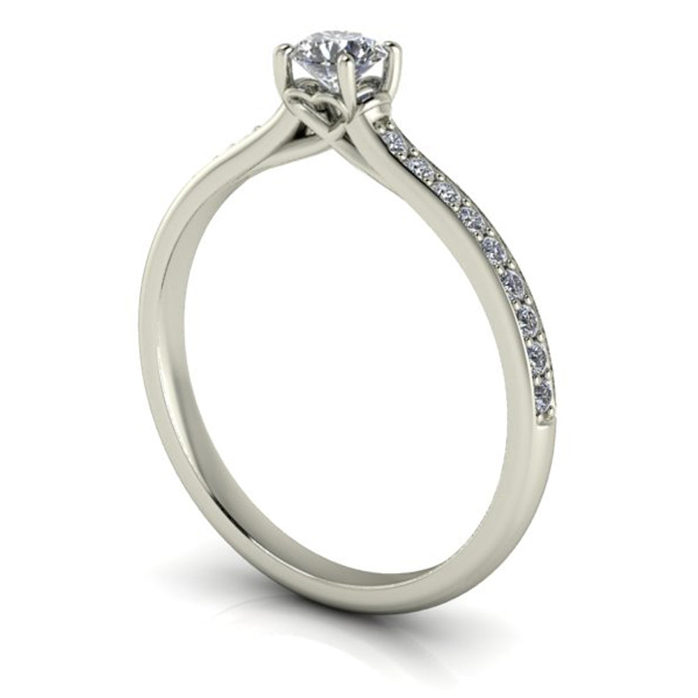 Anel de noivado com diamante Amor Eterno