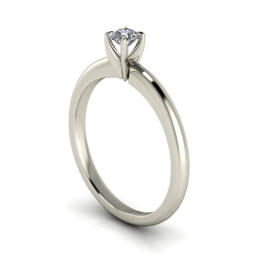 Anel de noivado com diamante Louvre