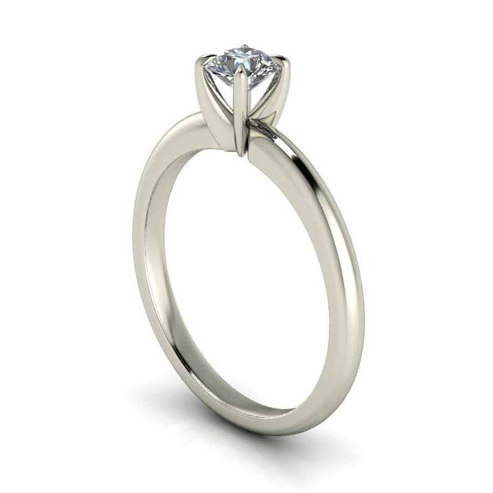 Anel de noivado com diamante Louvre