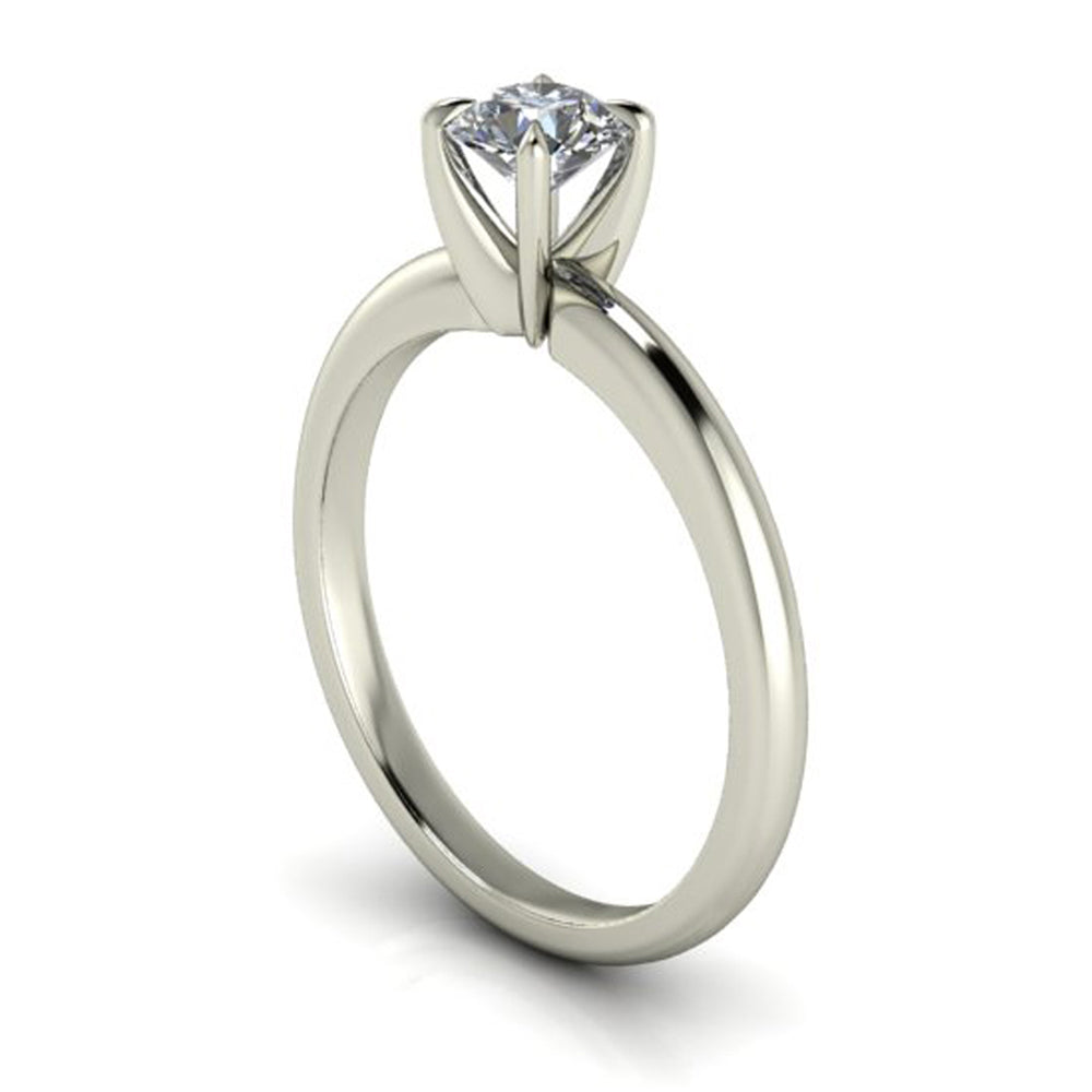 Anel de noivado com diamante Louvre