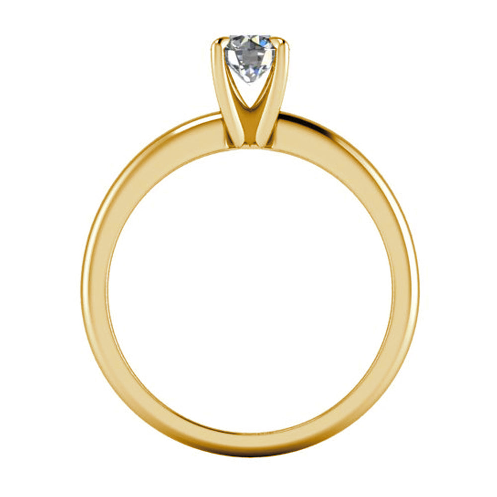 Anel de noivado com diamante Louvre