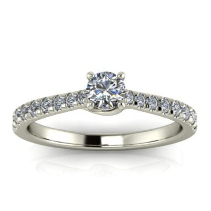 Anel de noivado com diamante Veneza