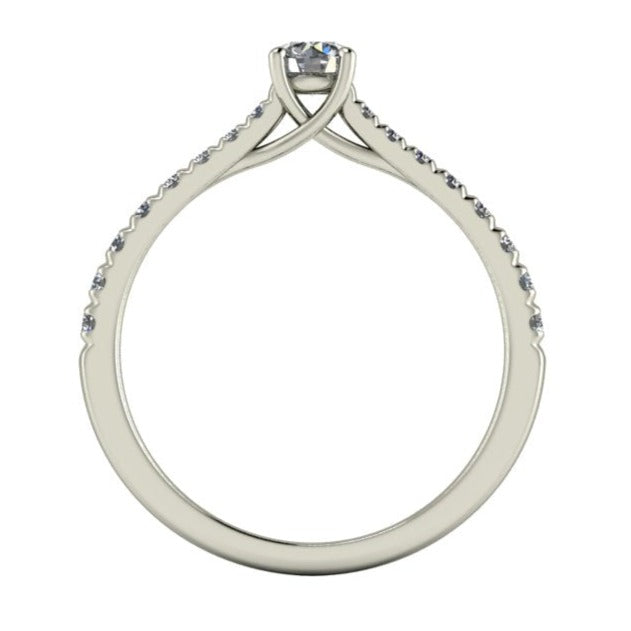 Anel de noivado com diamante Veneza