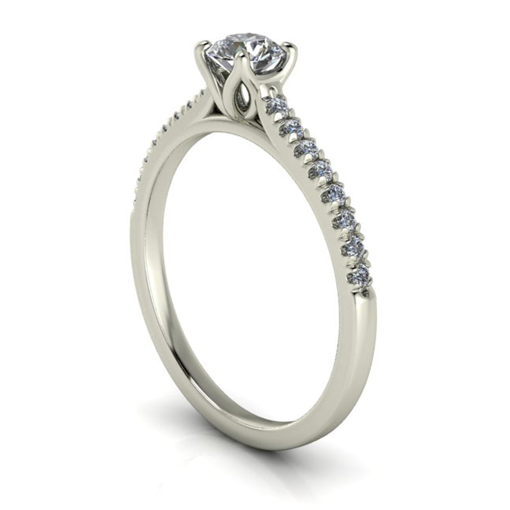 Anel de noivado com diamante Marseille