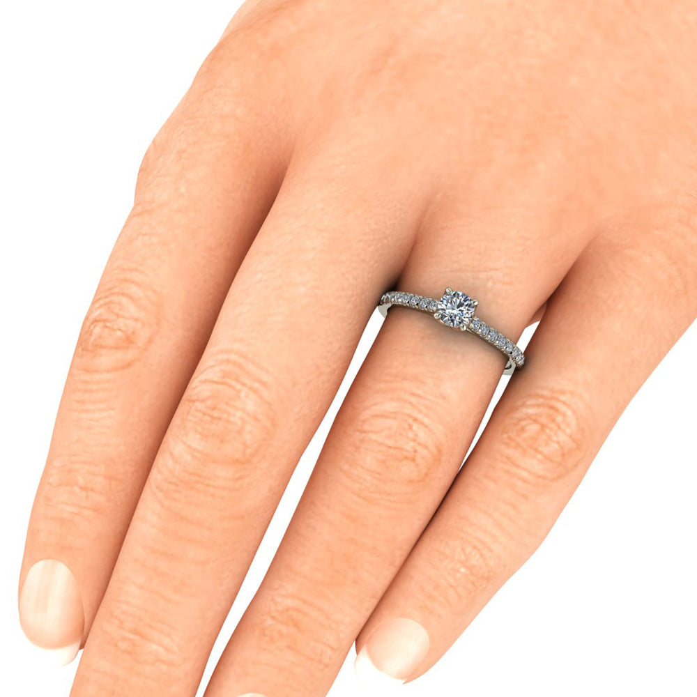 Anel de noivado com diamante Marseille