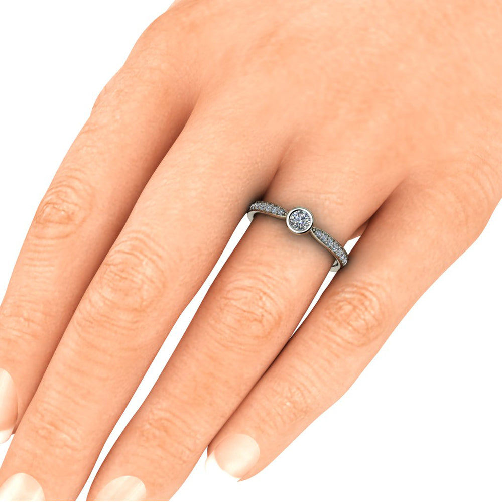 Anel de noivado com diamante Lausanne