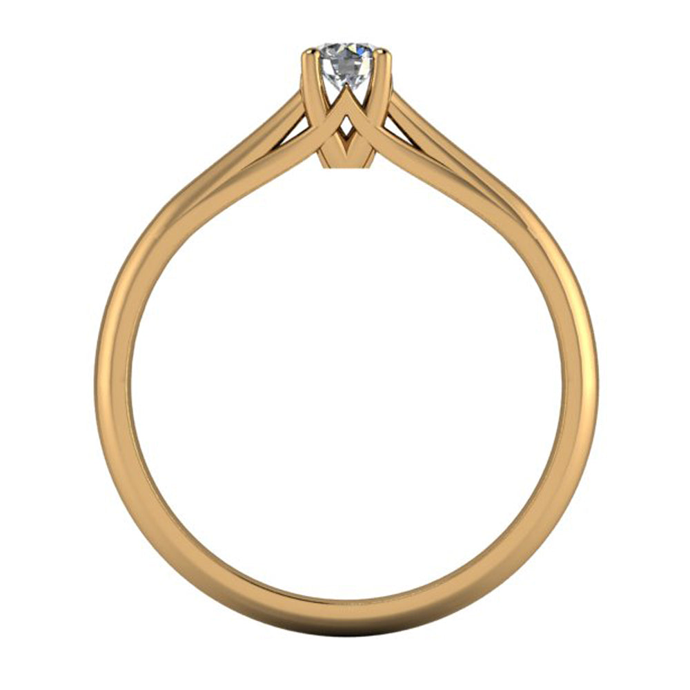 Anel de noivado com diamante Paris