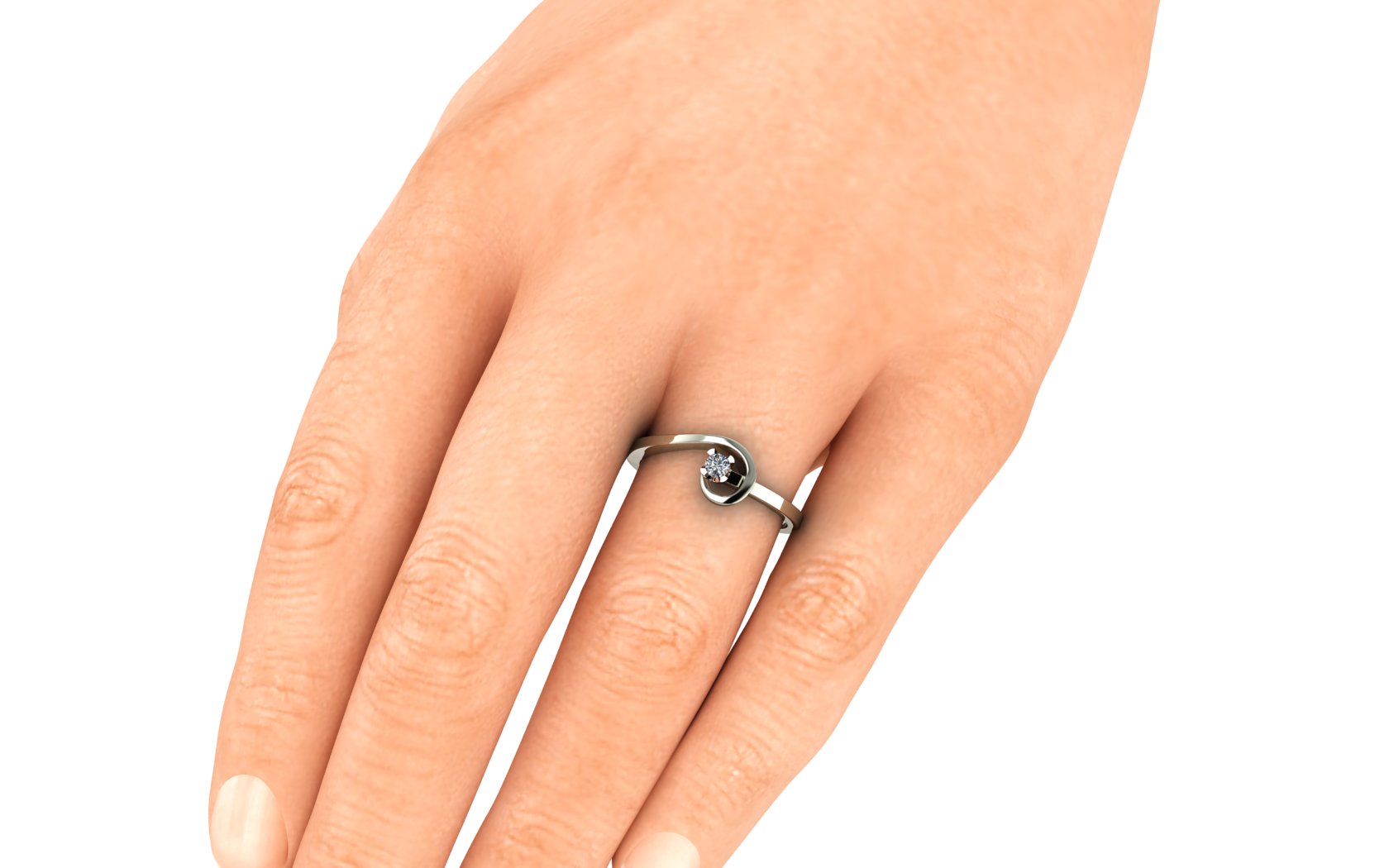 Anel de noivado com diamante Vermont