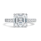 Anel Promise Asscher Moissanite