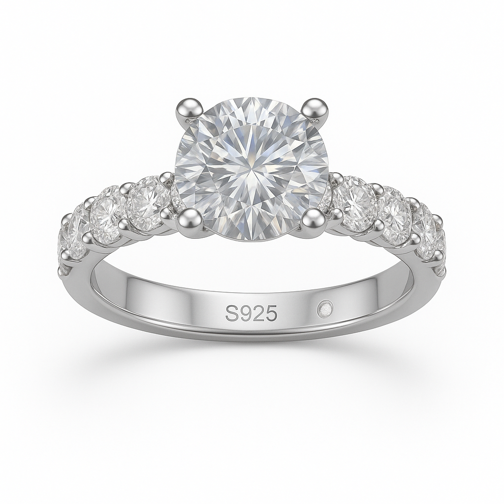 Anel Jasmin Moissanite