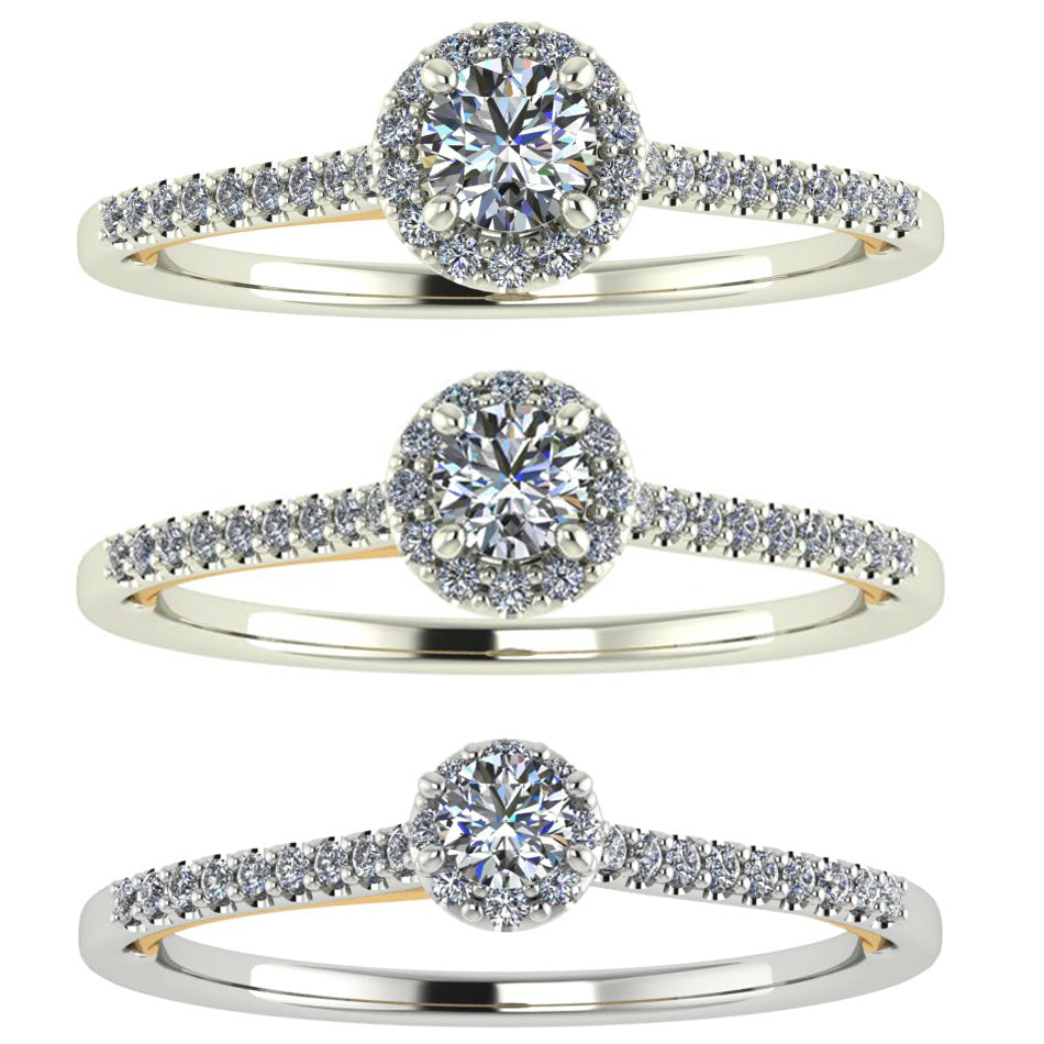 Anel de noivado com diamante Julieta Petit