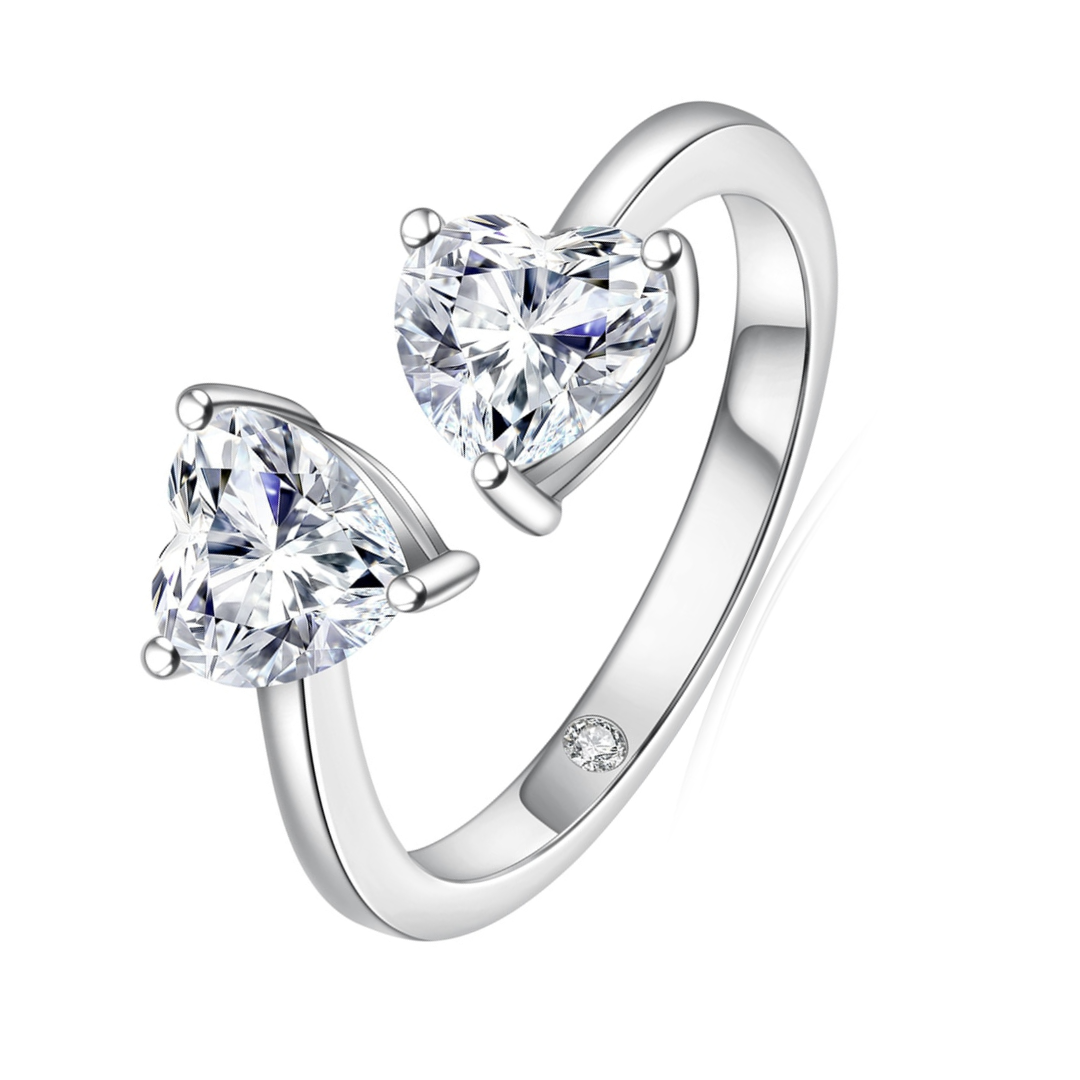 Anel Romeu e Julieta Moissanite