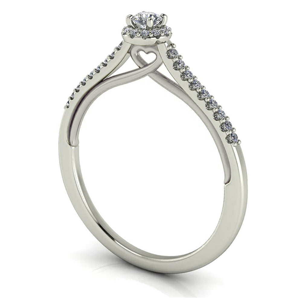 Anel de noivado com diamante Julieta Petit