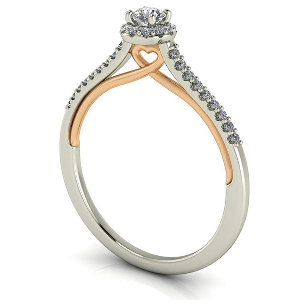 Anel de noivado com diamante Julieta Petit