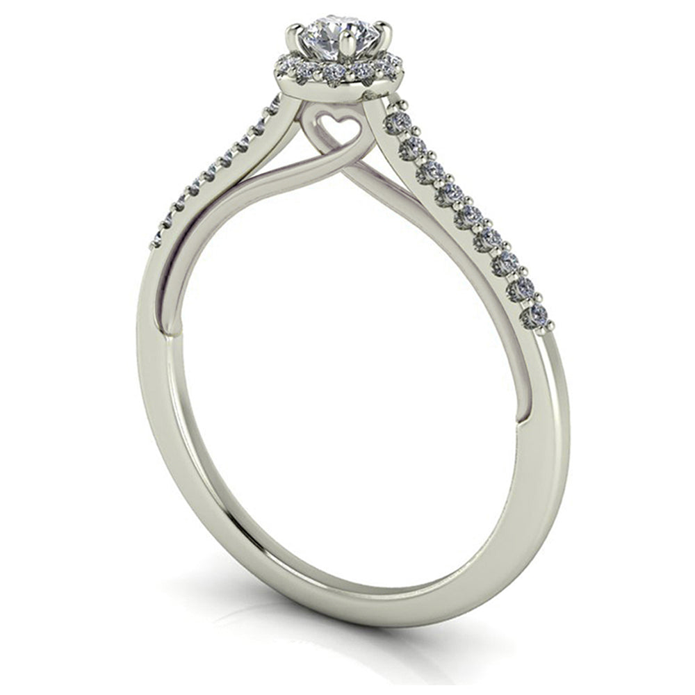 Anel de noivado com diamante Julieta Petit