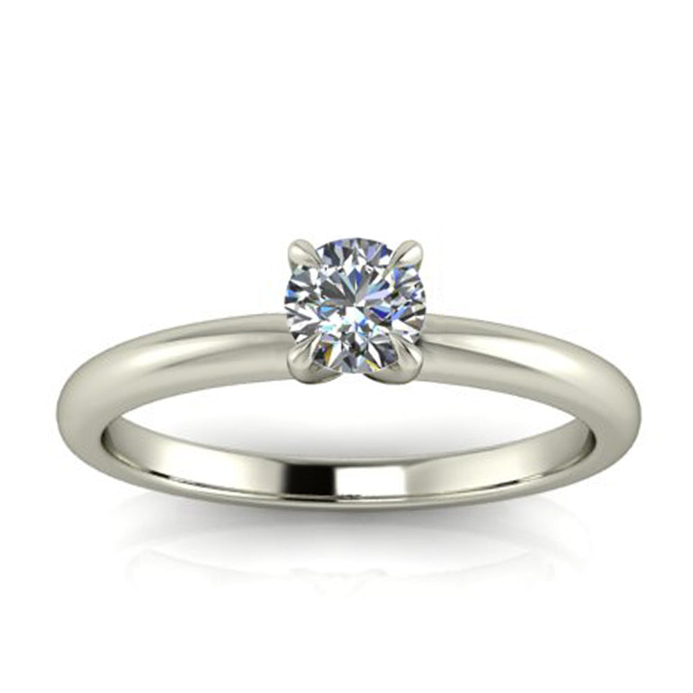 Anel de noivado com diamante Louvre