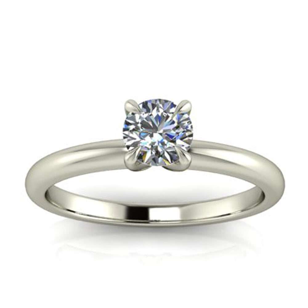 Anel de noivado com diamante Louvre