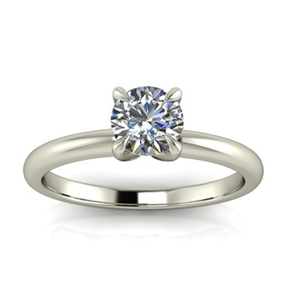 Anel de noivado com diamante Louvre