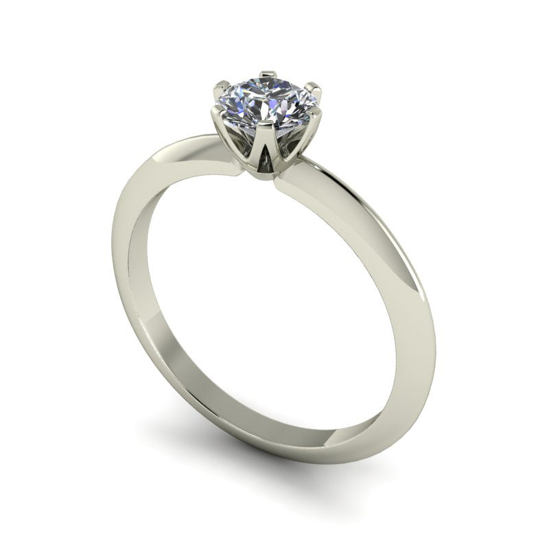 Anel de noivado com diamante Mônaco