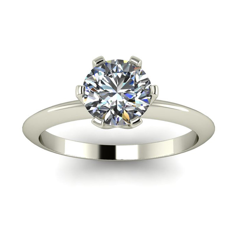 Anel de noivado com diamante Mônaco