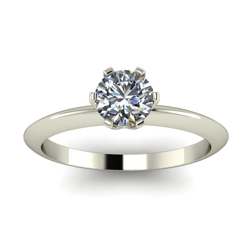 Anel de noivado com diamante Mônaco
