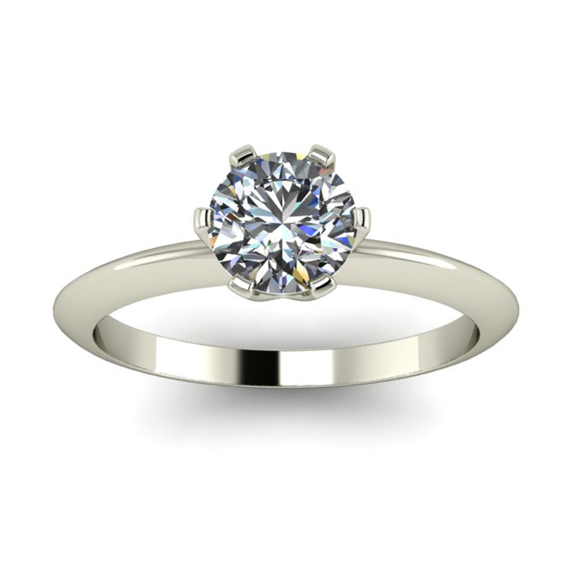 Anel de noivado com diamante Mônaco