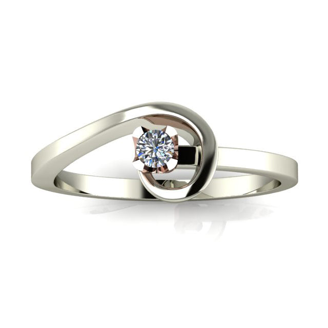 Anel de noivado com diamante Vermont