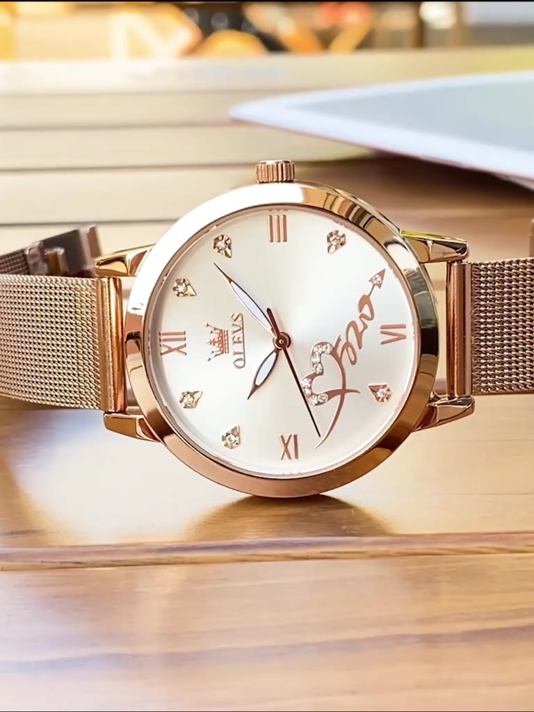 Relógio feminino Bella Viena coleção Olevs