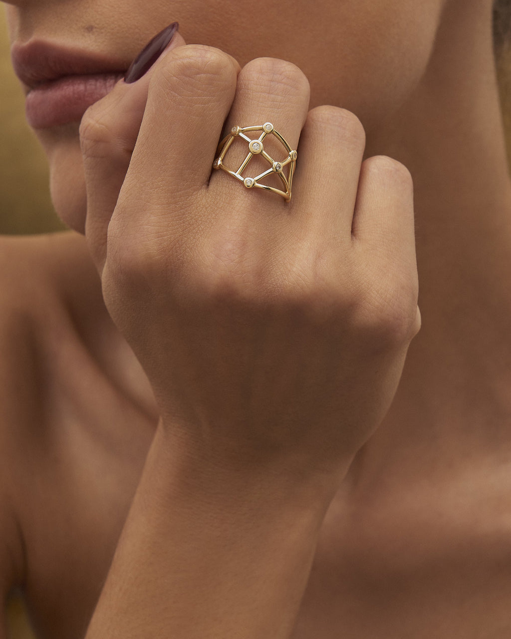 Anel Constelação em Ouro 18k e Diamantes